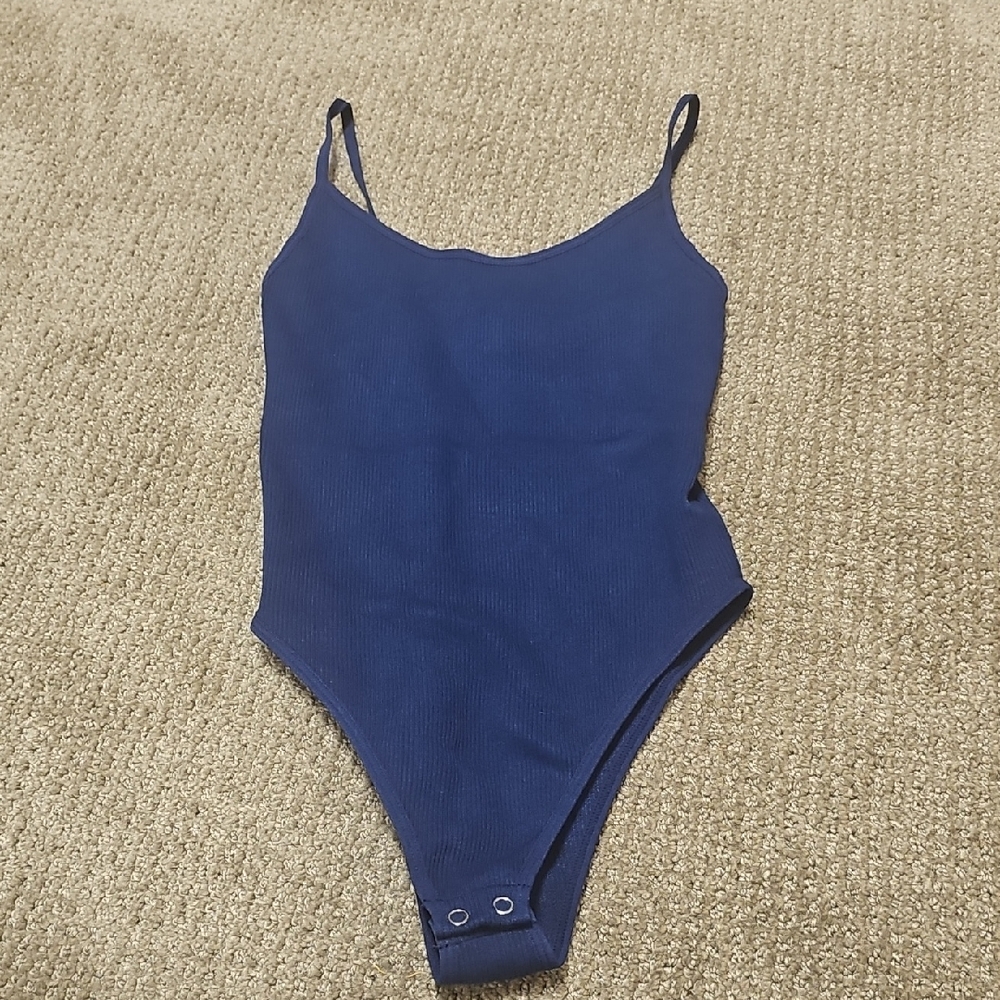 Forever 21 Dark Navy Knit Bodysuit